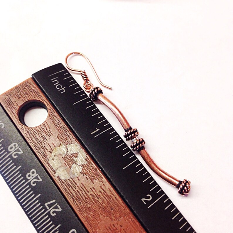 Copper Anniversary Gifts for Her copper Earrings Metal Etsy