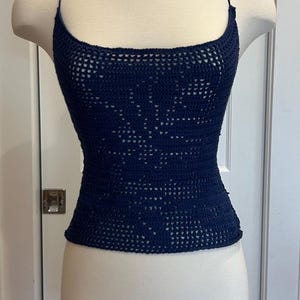 Rose Top : Filet Crochet PATTERN - Etsy