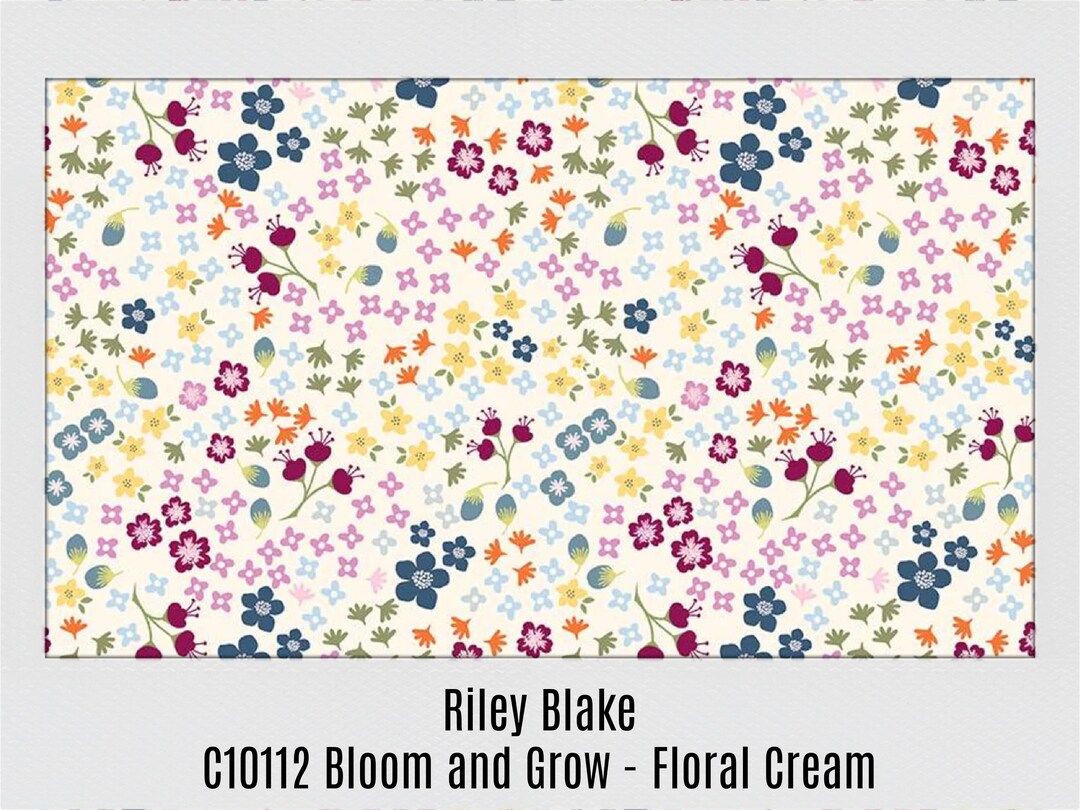 Riley Blake Cotton C10112 Bloom and Grow, Fabric by the Yard - Etsy