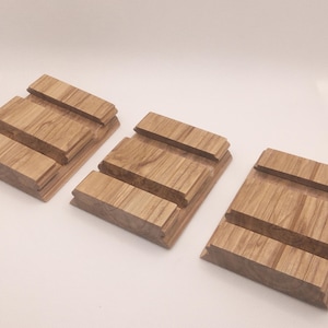 Wooden Ash Phone Stand, Smartphone Stand with Original Pattern