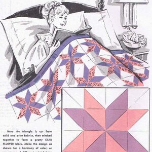 Quilt Pattern, quilting, quilt, Quilt Pattern Book, Quilting Book pdf, patchwork quilt, vintage quilt, pdf quilt pattern, easy quilt pattern image 3