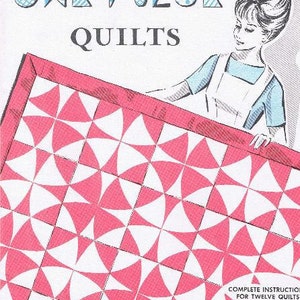 Quilt Pattern, quilting, quilt, Quilt Pattern Book, Quilting Book pdf, patchwork quilt, vintage quilt, pdf quilt pattern, easy quilt pattern image 1