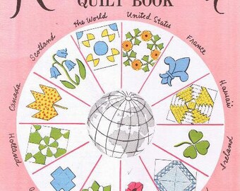 Quilting Patterns, Quilt Book, 'Round the World, Quilting Book,Vintage Quilting Book, Quilting Templates, Vintage Quilt Book, Quilt Patterns