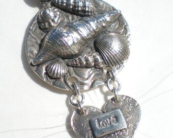 Sunset Walk Fine Silver Pendant