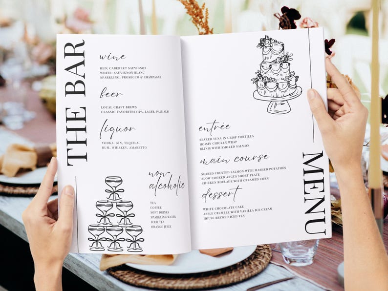 Modern Wedding Magazine Layout