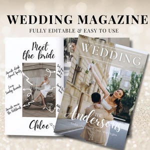 Wedding Magazine Template | Wedding Program Template | Wedding Magazine Program Template | Wedding Program Magazine | Wedding Booklet