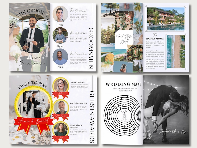 Canva Wedding Magazine Design