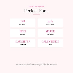 Birthday magazine gift template perfect for best friend birthdays, sisters, milestone birthdays, daughters, and Galentine’s Day gifts.