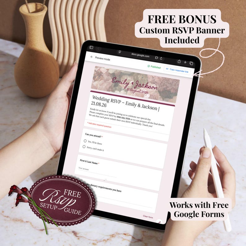 Interactive Wedding Website Template, Editable Canva Site With RSVP - Etsy