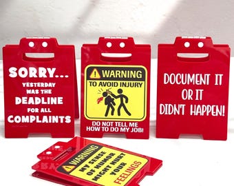 Find Out Desk Sign,Office signs,Joke Acrylic Warning Desk Signs,Office Co-workers Work Forecast,Funny Coworker Gift,Office Accessories