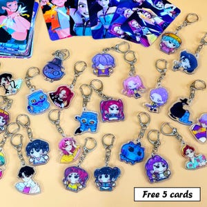 Kpop Demon Hunter Charm,Kpop Demon Keychain charm,Kpop Hunter Huntrix Charm Gifts, Rumi,Jinu,Baby,Abby,Mystery,Romance,Zoey,Acrylic Keychain