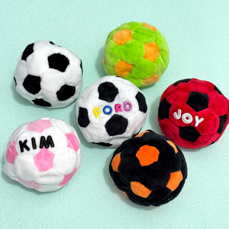 Hacky Sack Footbag Soft Plush Soccer Juggling Ball, Customized name Hand Sewing Hacky Sack Footbag, Outdoor Team Activity Kick Sack image 2