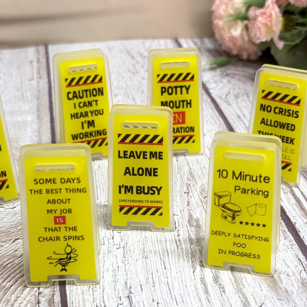 3D Office Mini Signs,funny Office Desk Signs