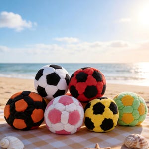 Hacky Sack Ballon de football en peluche souple et à jonglerie, Sac à pieds Hacky Sack à coudre à la main, Sac de kick pour activités d'équipe en plein air pour enfants et adultes