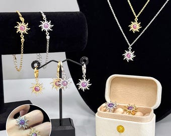 Prinzessin Sun Flower Bracelet-Purple Radiant Sun Schmuck: Prinzessin Halsketten, Armbänder, Ohrringe & Ringe, Prinzessin Schmuck