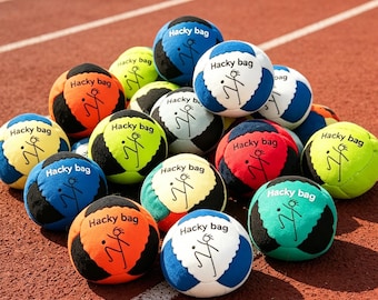Personalized Hacky Bag, Custom Text Footbag for Outdoor Games, Soccer Hacky Sack Footbag, Handmade Juggling Ball, Kick Sack