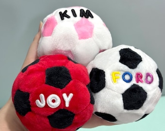 Hacky Sack Footbag Soft Plush Soccer Juggling Ball, Customized name Hand Sewing Hacky Sack Footbag, Outdoor Team Activity Kick Sack
