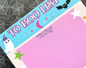To Boo List Ghost Notepad