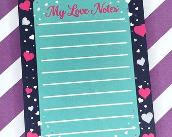 My Love Notes Stationery Notepad