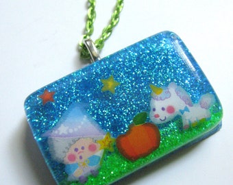 Cinderella 's Fairy Godmother Resin Necklace