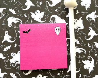 Spooky Ghoul Summer 3x3 notepad