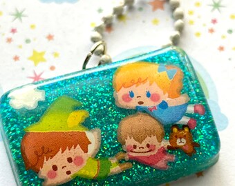 Peter Pan And Neverland Resin Necklace