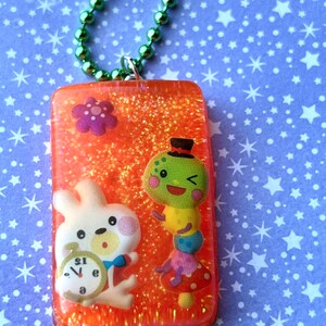 The white Rabbit resin necklace