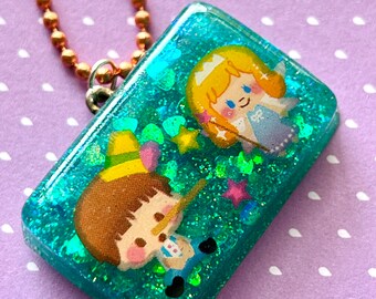 Pinocchio Resin Necklace