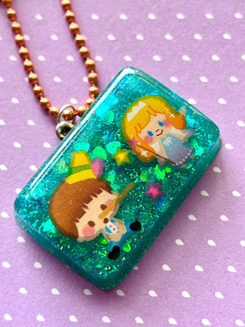 Pinocchio Resin Necklace image 1