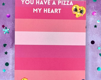 Pizza Valentines Notepad