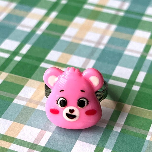 Pink Care Bear Cheer Bear Ring