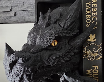 Dragon Book Nook: Fantasy Bookshelf Insert, ACOTAR Decor Fourth Wing bookish gift