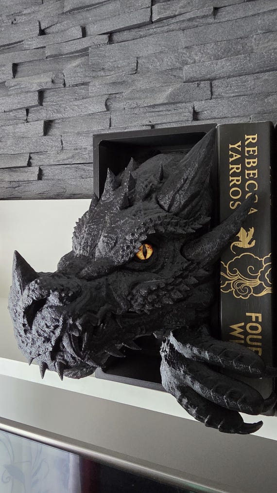 Dragon Book Nook: Fantasy Bookshelf Insert, ACOTAR Decor Fourth