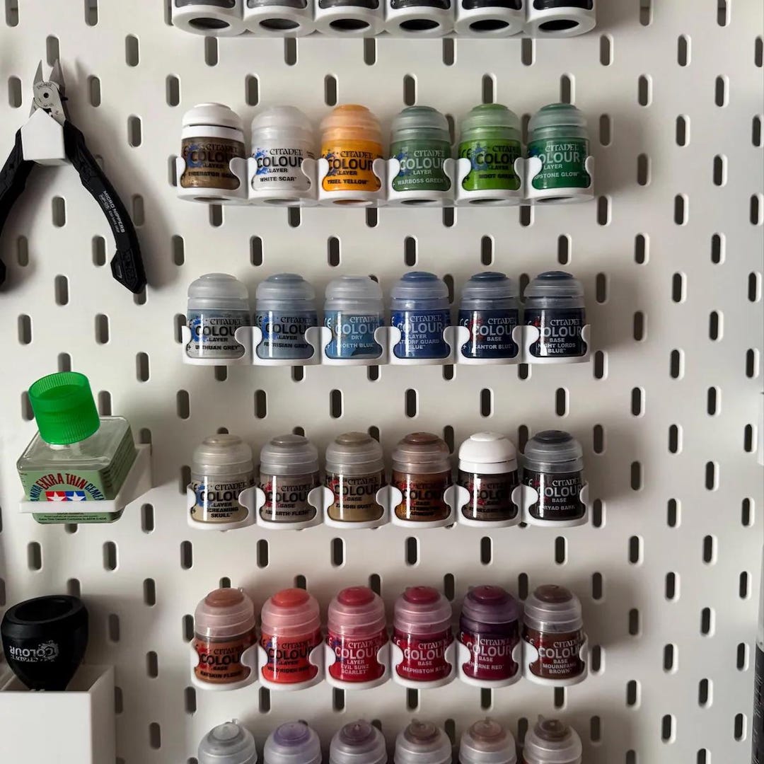 Citadel 12ml Paint Pot Holder for IKEA SKADIS Pegboard – Durable ...