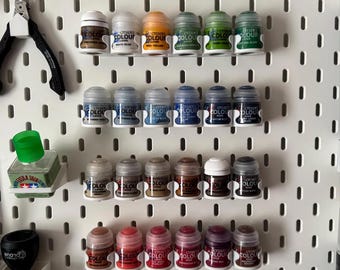 Citadel 12ml Paint Pot Holder for IKEA SKADIS Pegboard – Durable & Organized Mini Paint Storage
