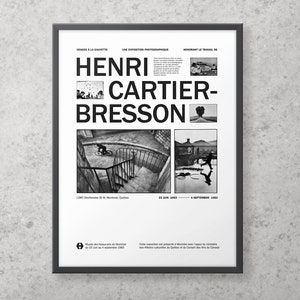 Henri Cartier Bresson Rahmenbares Poster • Ikea Größen • Tolles Geschenk • Fotografie Ausstellung Print für Zuhause • Galerie Poster • Boho Dekor