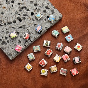 Personalized Italian Charms, Gift for Her, Add-on Charms for Italian Bracelets