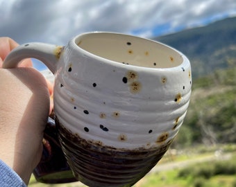 Beehive pottery mug  Mother's Day gifts gardener mug 16 oz mugs coffee tea rustic farmhouse