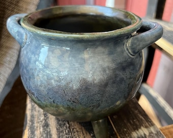 Ceramic Witches Cauldron ready to ship and food safe kiln fired