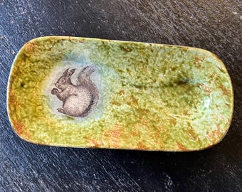 Squirrel burrow Spoon Rest 8 inch