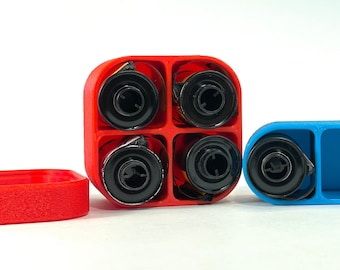 Rugged 35mm Film Case -- Holds 4 Rolls (2x2)