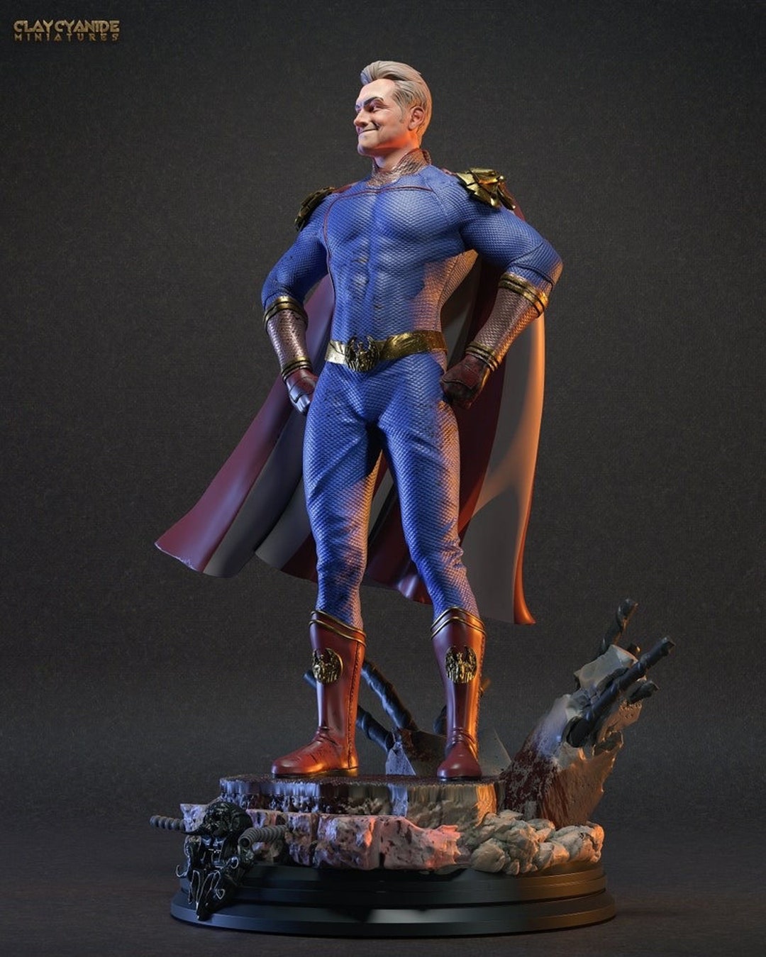 Homelander the Boys Tv Series Comic Book Resin Printed Statue Action ...