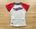 Puerto Rico Women’s Embroidered Baby Crop Tee - Stretchy Y2K Aesthetic Streetwear Gift for Her product logo