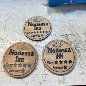 Custom Wood and Epoxy Coasters