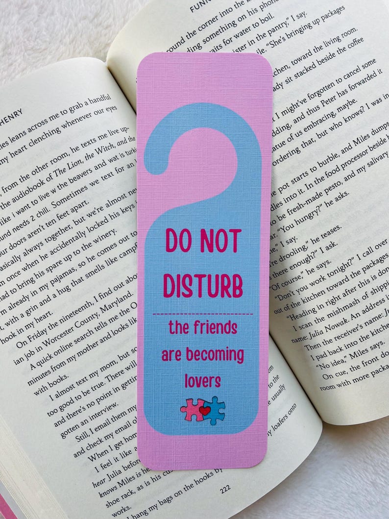 Disturb Friend Do Not Disturb Bookmark | Bookish | Spicy Romance | Fictional Men ...