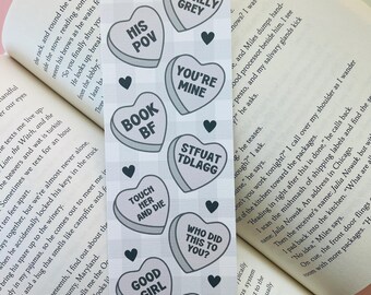 Morally Grey Heart Candy Bookmark | Dark Romance | Spicy Books | Fictional Men | Book Boyfriends