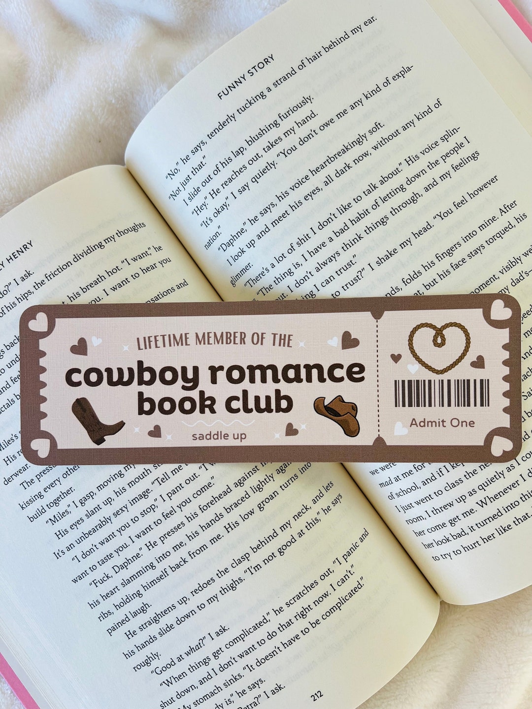 Cowboy Romance Book Club Bookmark | Small Town | Western | Cowgirl ...