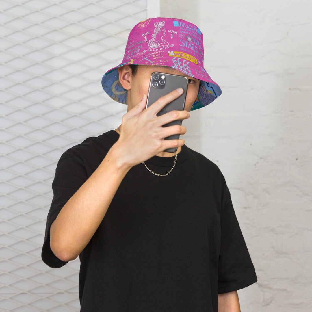 Reversible Bucket Hat World Dollar + Group 6 - Etsy