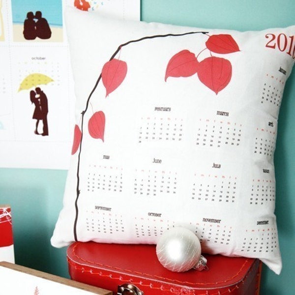 2010 Calendar Pillow by Le Papier Studio