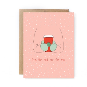 Christmas Card for Coffee Lover - Red Cup Season